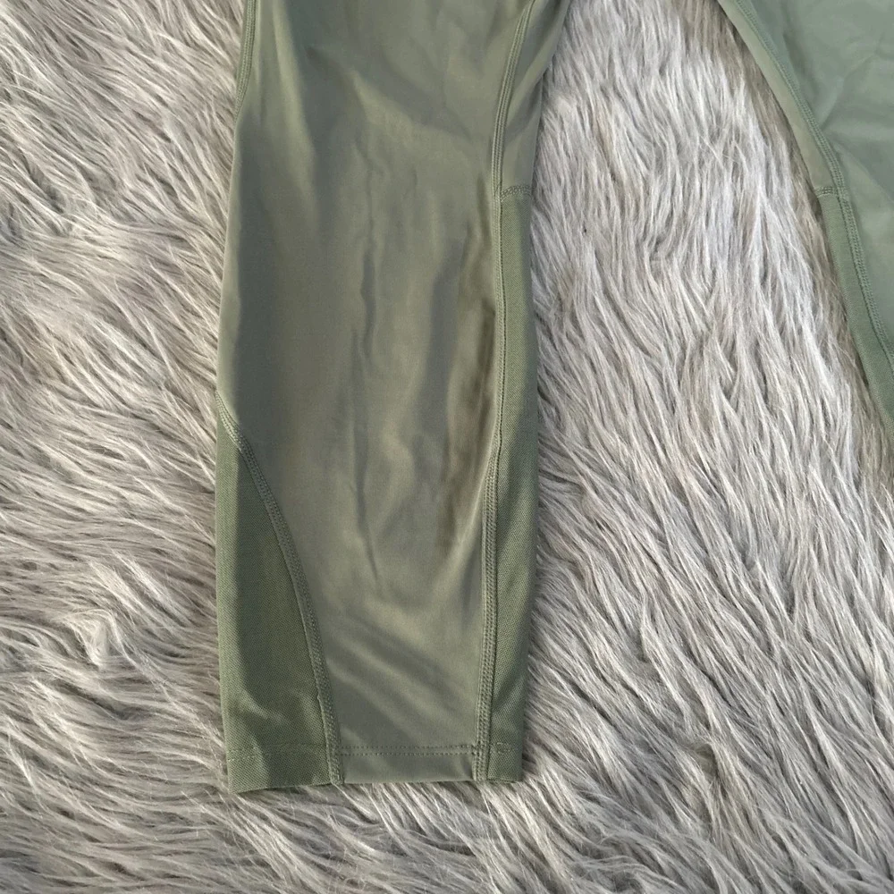 Avia Flex-Tech 7/8 Length Legging Womens Size XL (16/18) Green High Compression - Picture 3 of 5
